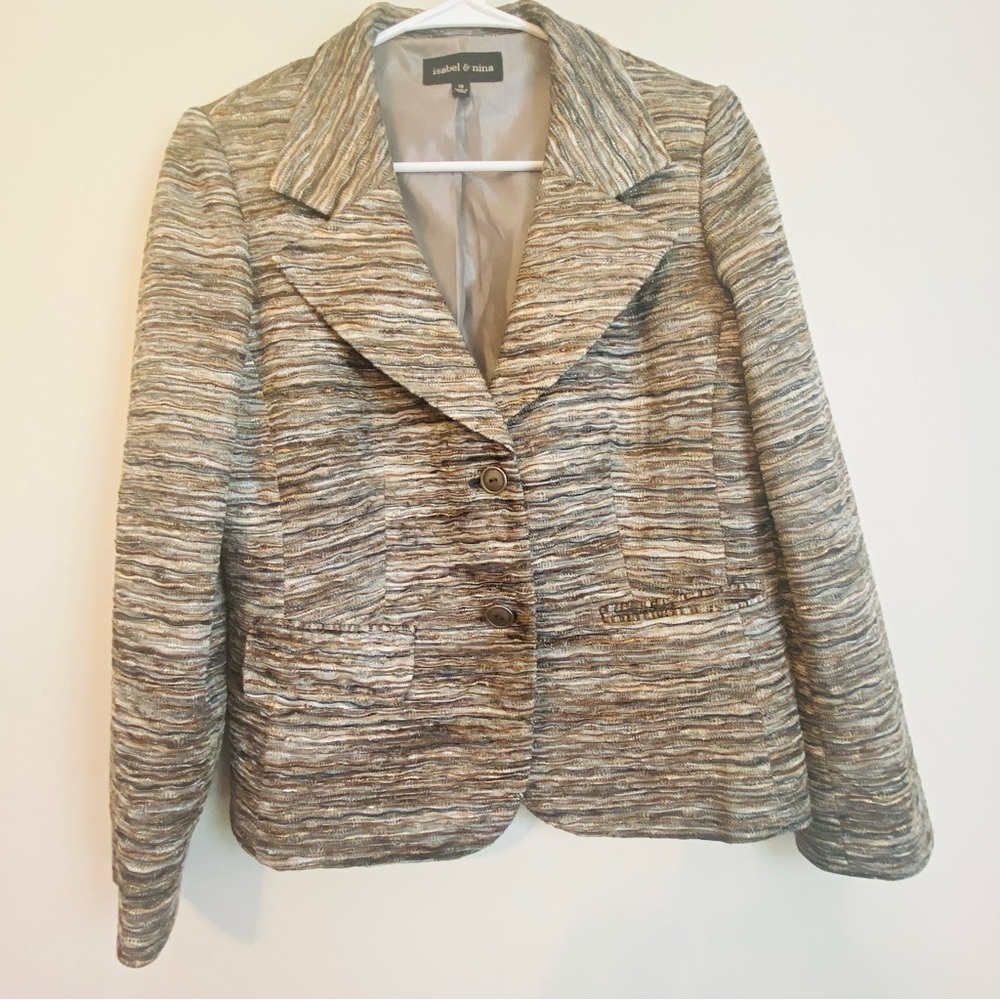 Isabel & Nina Textured Multi-Color Blazer